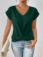 Dusty Rose V-Hals Twist Top