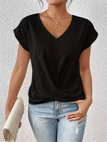 Dusty Rose V-Hals Twist Top