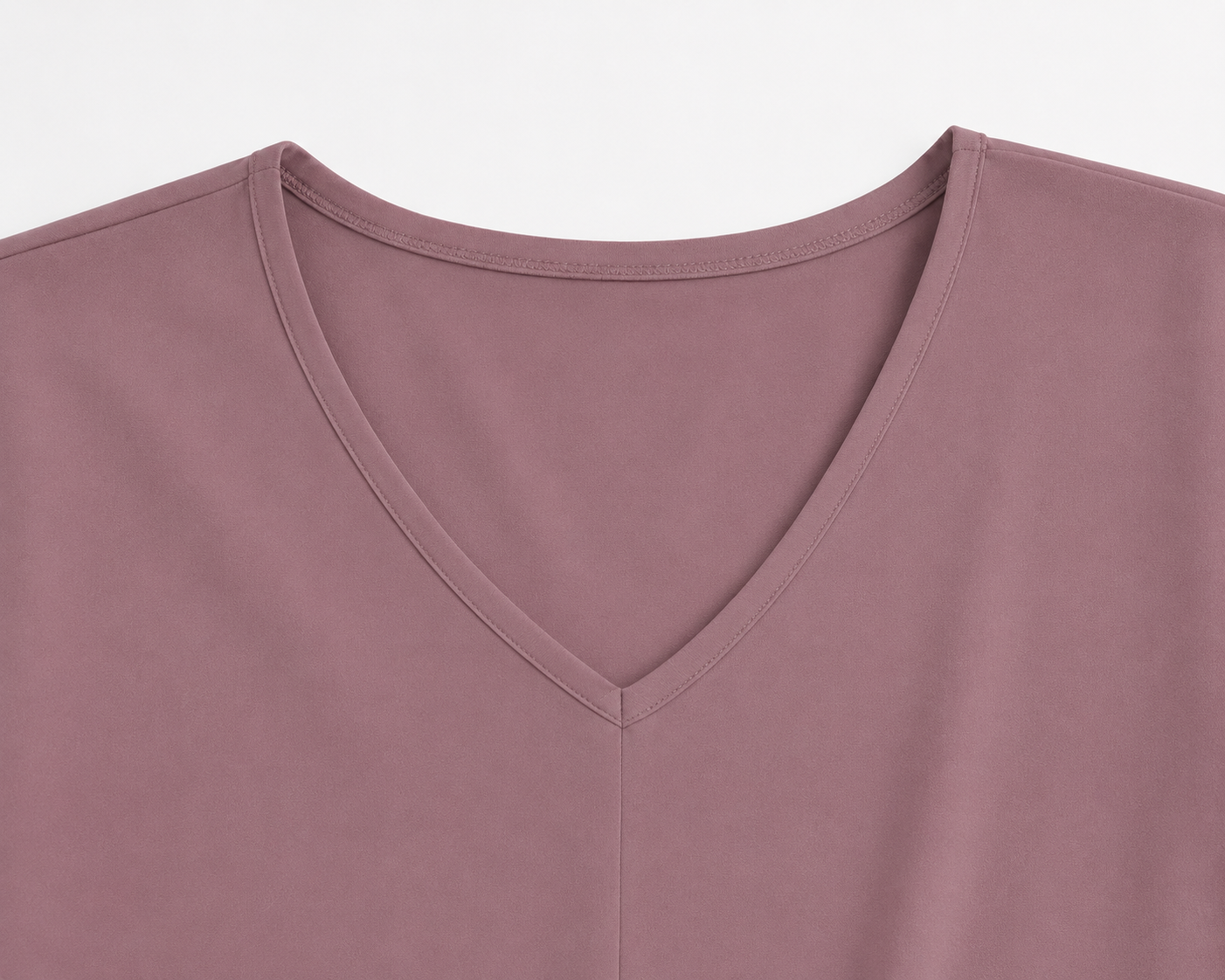 Dusty Rose V-Hals Twist Top