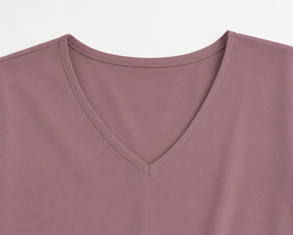 Dusty Rose V-Hals Twist Top