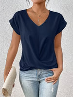 Dusty Rose V-Hals Twist Top